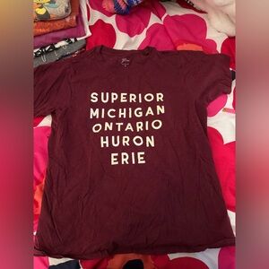 J Crew Great Lakes graphic shirt